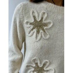 PULL FLEUR LUREX 8788