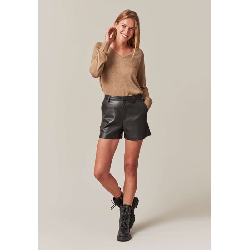 SHORT SIMILI CUIR EMELIE