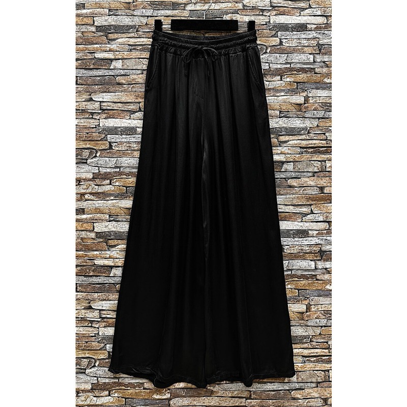 PANTALON LARGE SATINEE