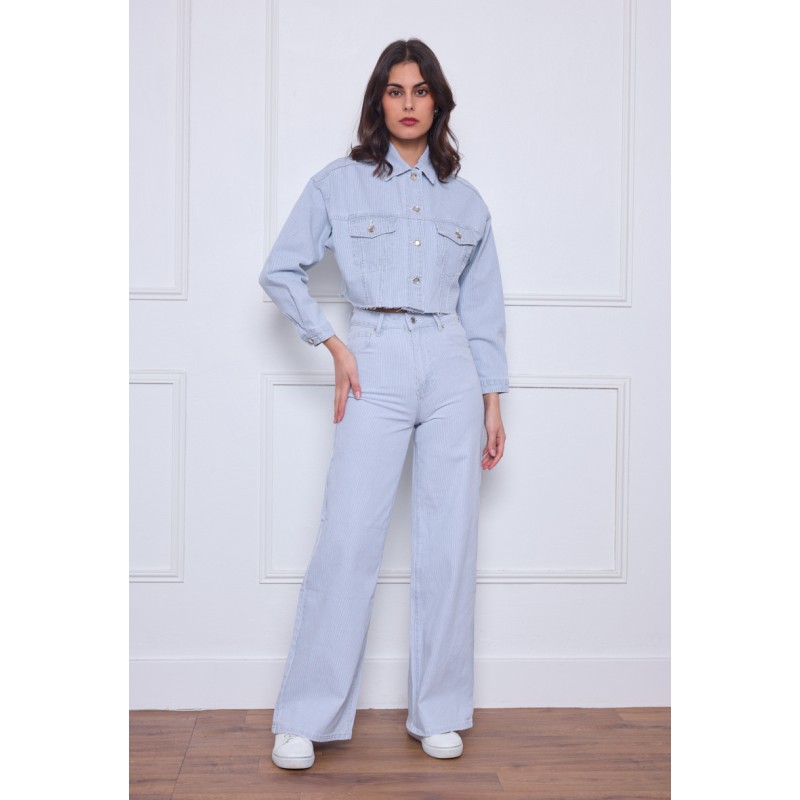 MG941 PANT WIDE RAYURES