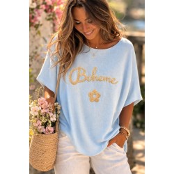 PULL MANCHES COURTES BOHEME